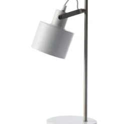 Dyberg Larsen Lampes à Poser Lampe De Table En Métal Curry Laiton Turquoise, H 43 Cm D 11 Cm -Luminaires Contemporain Soldes lampe de table en metal blanc mat h 43 cm d 11 cm 1