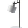 Dyberg Larsen Lampes à Poser Lampe De Table En Métal Blanc Mat, H 43 Cm D 11 Cm