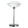 Dyberg Larsen Lampes à Poser Lampe De Table En Métal Blanc Mat, H 50 Cm D 31 Cm