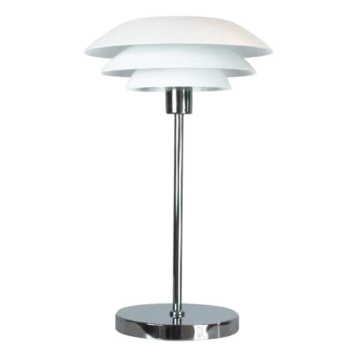 Dyberg Larsen Lampes à Poser Lampe De Table En Métal Blanc Mat, H 50 Cm D 31 Cm 1 Dyberg Larsen Lampes à Poser Lampe De Table En Métal Blanc Mat, H 50 Cm D 31 Cm