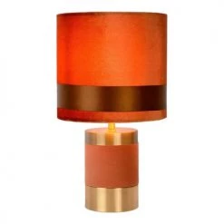 Lampea Lampes à Poser Lampe De Table En Métal Brun 32 Cm