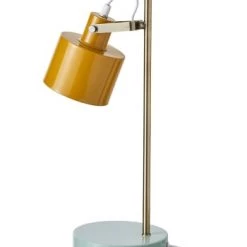 Dyberg Larsen Lampes à Poser Lampe De Table En Métal Blanc Mat, H 43 Cm D 11 Cm -Luminaires Contemporain Soldes lampe de table en metal curry laiton turquoise h 43 cm d 11 cm 5