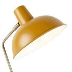 QAZQA Lampes à Poser Lampe De Table En Métal Jaune -Luminaires Contemporain Soldes lampe de table en metal jaune 4