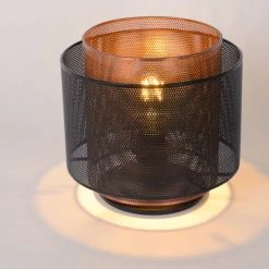 Lucide Lampes à Poser Lampe De Table En Métal Noir -Luminaires Contemporain Soldes lampe de table en metal noir 16