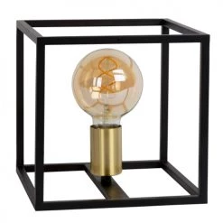 Lucide Lampes à Poser Lampe De Table En Métal Noir -Luminaires Contemporain Soldes lampe de table en metal noir 5