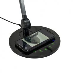 Dyberg Larsen Lampes à Poser Lampe De Table En Métal Noir Brillant, H 50 Cm D 17 Cm -Luminaires Contemporain Soldes lampe de table en metal noir brillant h 50 cm d 17 cm 2