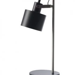 Dyberg Larsen Lampes à Poser Lampe De Table En Métal Noir Mat, H 43 Cm D 11 Cm