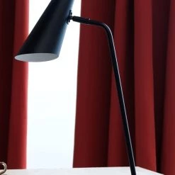Dyberg Larsen Lampes à Poser Lampe De Table En Métal Noir Mat , H 55 Cm D 22 Cm -Luminaires Contemporain Soldes lampe de table en metal noir mat h 55 cm d 22 cm 2