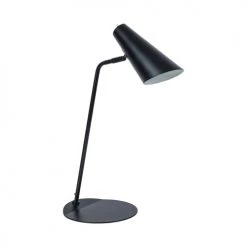 Dyberg Larsen Lampes à Poser Lampe De Table En Métal Noir Mat , H 55 Cm D 22 Cm