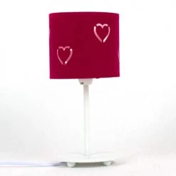 Keria Lampes à Poser Lampe De Table En Métal Rose -Luminaires Contemporain Soldes lampe de table en metal rose 1