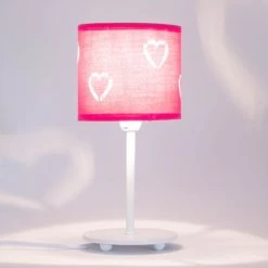 Keria Lampes à Poser Lampe De Table En Métal Rose -Luminaires Contemporain Soldes lampe de table en metal rose 2