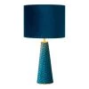 Lampea Lampes à Poser Lampe De Table En Métal Turquoise 47 Cm