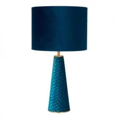 Lampea Lampes à Poser Lampe De Table En Métal Turquoise 47 Cm -Luminaires Contemporain Soldes lampe de table en metal turquoise 47 cm 2