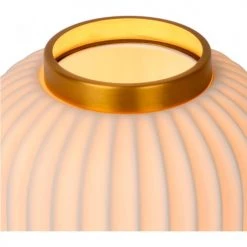 Lampea Lampes à Poser Lampe De Table En Porcelaine Blanc 23,8 Cm -Luminaires Contemporain Soldes lampe de table en porcelaine blanc 23 8 cm 3