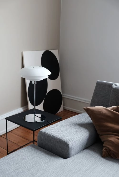 Dyberg Larsen Lampes à Poser Lampe De Table En Verre Et Chrome, H 50 Cm D 31 Cm 3 Dyberg Larsen Lampes à Poser Lampe De Table En Verre Et Chrome, H 50 Cm D 31 Cm – Image 3