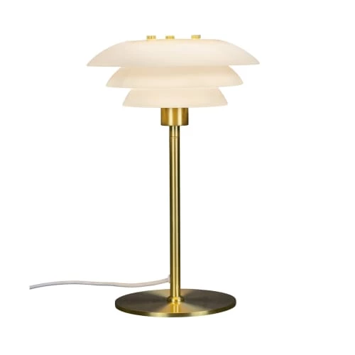 Dyberg Larsen Lampes à Poser Lampe De Table En Verre Et Laiton, H 30 Cm D 20 Cm 2 Dyberg Larsen Lampes à Poser Lampe De Table En Verre Et Laiton, H 30 Cm D 20 Cm – Image 2