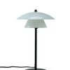 Dyberg Larsen Lampes à Poser Lampe De Table En Verre Et Noir Mat, H 40 Cm D 25 Cm
