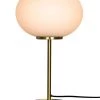 Dyberg Larsen Lampes à Poser Lampe De Table En Verre Opaline Et Laiton, H 49 Cm D 28 Cm