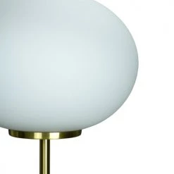 Dyberg Larsen Lampes à Poser Lampe De Table En Verre Opaline Et Laiton, H 49 Cm D 28 Cm -Luminaires Contemporain Soldes lampe de table en verre opaline et laiton h 49 cm d 28 cm 3