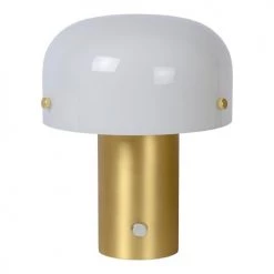 Lampea Lampes à Poser Lampe De Table En Verre Or Mat 21 Cm -Luminaires Contemporain Soldes lampe de table en verre or mat 21 cm 2