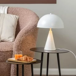 Present Time Lampes à Poser Lampe De Table Petite Sublime Métal Blanc -Luminaires Contemporain Soldes lampe de table petite sublime metal blanc 3