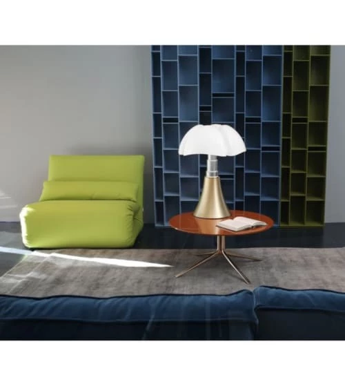 Martinelli Luce Lampes à Poser Lampe Dimmer LED Pied Télescopique Or H50-62cm 2 Martinelli Luce Lampes à Poser Lampe Dimmer LED Pied Télescopique Or H50-62cm – Image 2