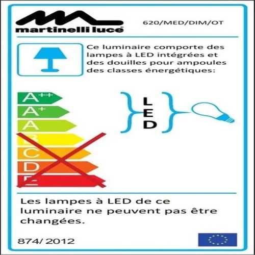 Martinelli Luce Lampes à Poser Lampe Dimmer LED Pied Télescopique Or H50-62cm 4 Martinelli Luce Lampes à Poser Lampe Dimmer LED Pied Télescopique Or H50-62cm – Image 4