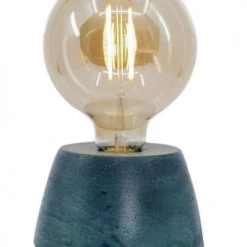 Junny Lampes à Poser Lampe Dôme En Béton Bleu Pétrole Fabrication Artisanale