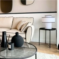 Abat-jours Lampes à Poser Lampe Emilio Eclat D35 Cm T 35 X H 45 -Luminaires Contemporain Soldes lampe emilio eclat d35 cm t 35 x h 45 2