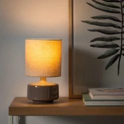 Maisons Du Monde Lampes à Poser Lampe En Céramique Beige Et Abat-jour En Coton écru -Luminaires Contemporain Soldes lampe en ceramique beige et abat jour en coton ecru 1000 15 2 225010 3