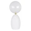 Maisons Du Monde Lampes à Poser Lampe En Céramique Blanche Et Doré, Globle En Verre H58