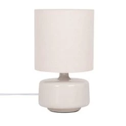 Maisons Du Monde Lampes à Poser Lampe En Céramique Jaune Et Abat-jour En Coton écru -Luminaires Contemporain Soldes lampe en ceramique gris nuage et abat jour en coton ecru junha 1000 13 0 225008 1 2