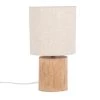 Maisons Du Monde Lampes à Poser Lampe En Eucalyptus Et Abat-jour En Coton écru