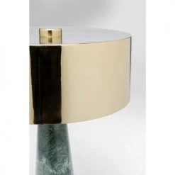 Kare Design Lampes à Poser Lampe En Marbre Vert Et Acier Doré -Luminaires Contemporain Soldes lampe en marbre vert et acier dore 4
