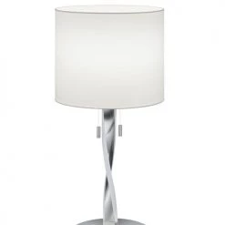 Trio Lampes à Poser Lampe En Métal Argenté