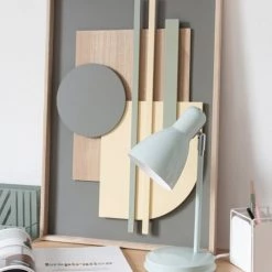 Maisons Du Monde Lampes à Poser Lampe En Métal Bleu Clair -Luminaires Contemporain Soldes lampe en metal bleu clair 1000 11 38 224513 1