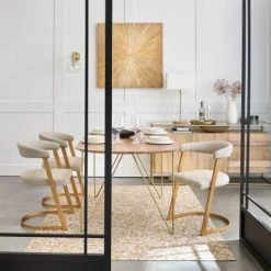 Maisons Du Monde Lampes à Poser Lampe En Métal Coloris Laiton Et Abat-jour Blanc -Luminaires Contemporain Soldes lampe en metal coloris laiton et abat jour blanc 1000 14 9 201770 5