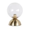 Maisons Du Monde Lampes à Poser Lampe En Métal Doré Et Globe En Verre H36