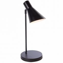 Lussiol Lighting Lampes à Poser Lampe En Métal Noir H.46 Cm -Luminaires Contemporain Soldes lampe en metal noir h 46 cm 3