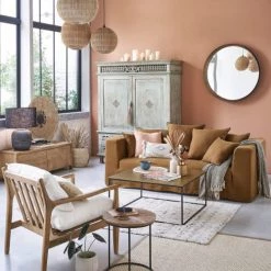 Maisons Du Monde Lampes à Poser Lampe En Terre Cuite Noire Et Abat-jour En Jute Teinté Noir H65 -Luminaires Contemporain Soldes lampe en terre cuite noire et abat jour en jute teinte noir h65 1000 14 32 226352 2