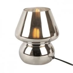 Present Time Lampes à Poser Lampe Glass Vintage Verre Argent