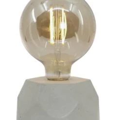 Junny Lampes à Poser Lampe Hexagone En Béton Bleu Pétrole Fabrication Artisanale -Luminaires Contemporain Soldes lampe hexagone en beton beige fabrication artisanale