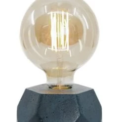 Junny Lampes à Poser Lampe Hexagone En Béton Bleu Pétrole Fabrication Artisanale -Luminaires Contemporain Soldes lampe hexagone en beton bleu petrole fabrication artisanale 2