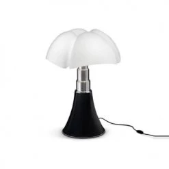 Martinelli Luce Lampes à Poser Lampe LED Noire Avec Variateur H35cm