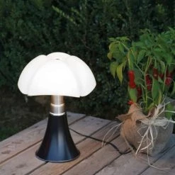 Martinelli Luce Lampes à Poser Lampe LED Noire Avec Variateur H35cm -Luminaires Contemporain Soldes lampe led noire avec variateur h35cm 4