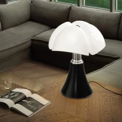 Martinelli Luce Lampes à Poser Lampe LED Noire Avec Variateur H35cm -Luminaires Contemporain Soldes lampe led noire avec variateur h35cm 5