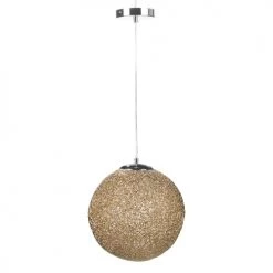 Beliani Suspensions Lampe Ronde Doré -Luminaires Contemporain Soldes lampe ronde dore 2