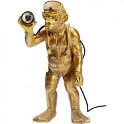 Kare Design Lampes à Poser Lampe Singe Plongeur En Polyrésine Dorée