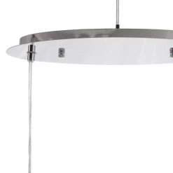 Beliani Suspensions Lampe Suspension Argenté -Luminaires Contemporain Soldes lampe suspension argente 5