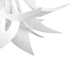 Beliani Suspensions Lampe Suspension Blanc -Luminaires Contemporain Soldes lampe suspension blanc 12